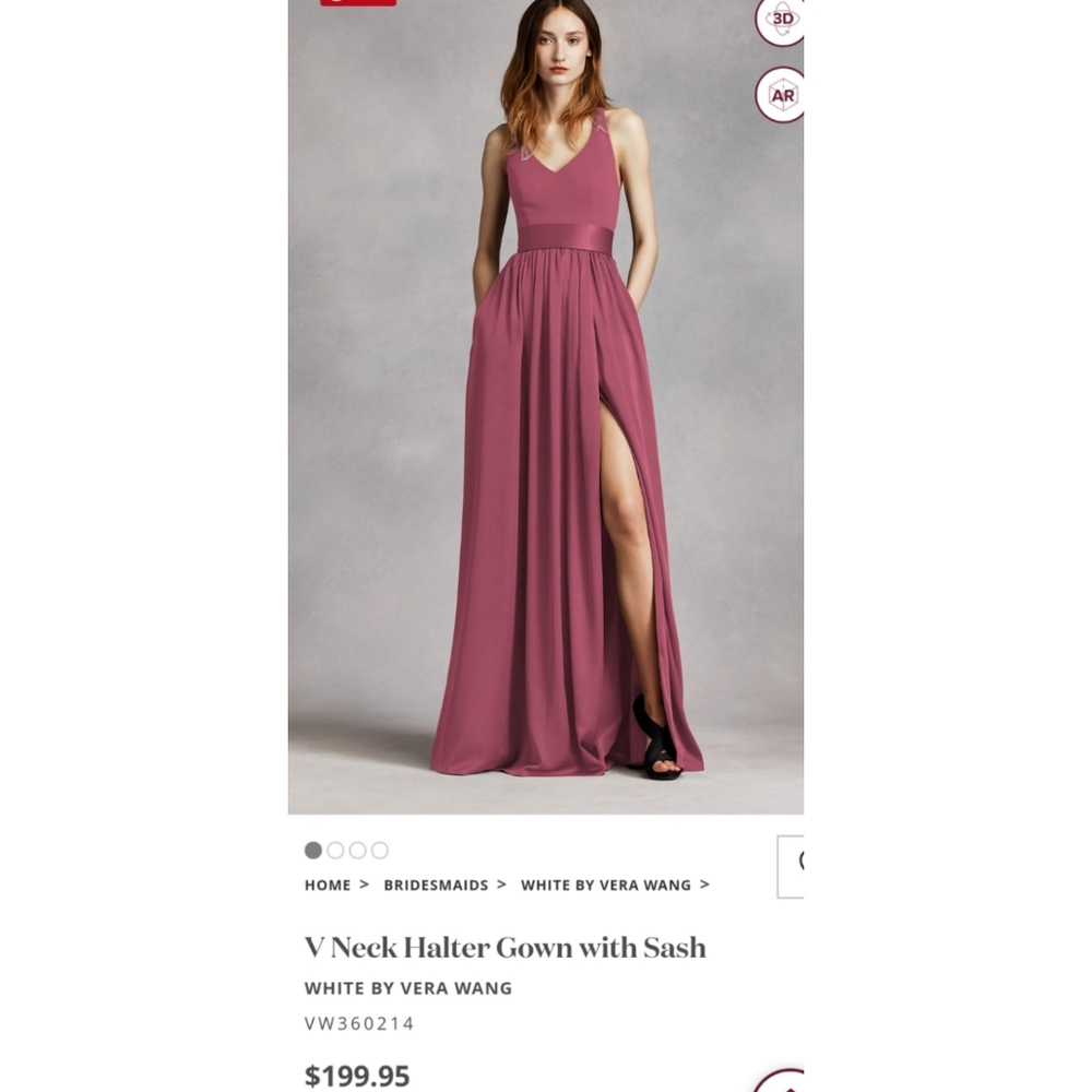 Bridesmaid Dress (VW360214) White by Vera Wang